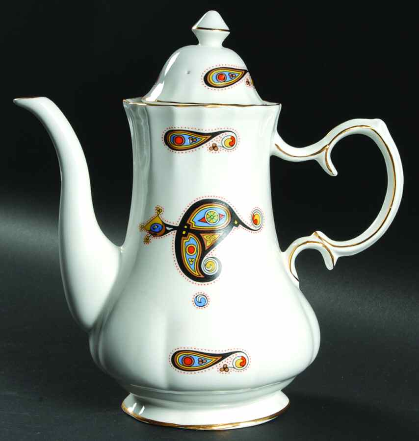 Book of Kells Small Coffee Pot & Lid by Royal Tara-1