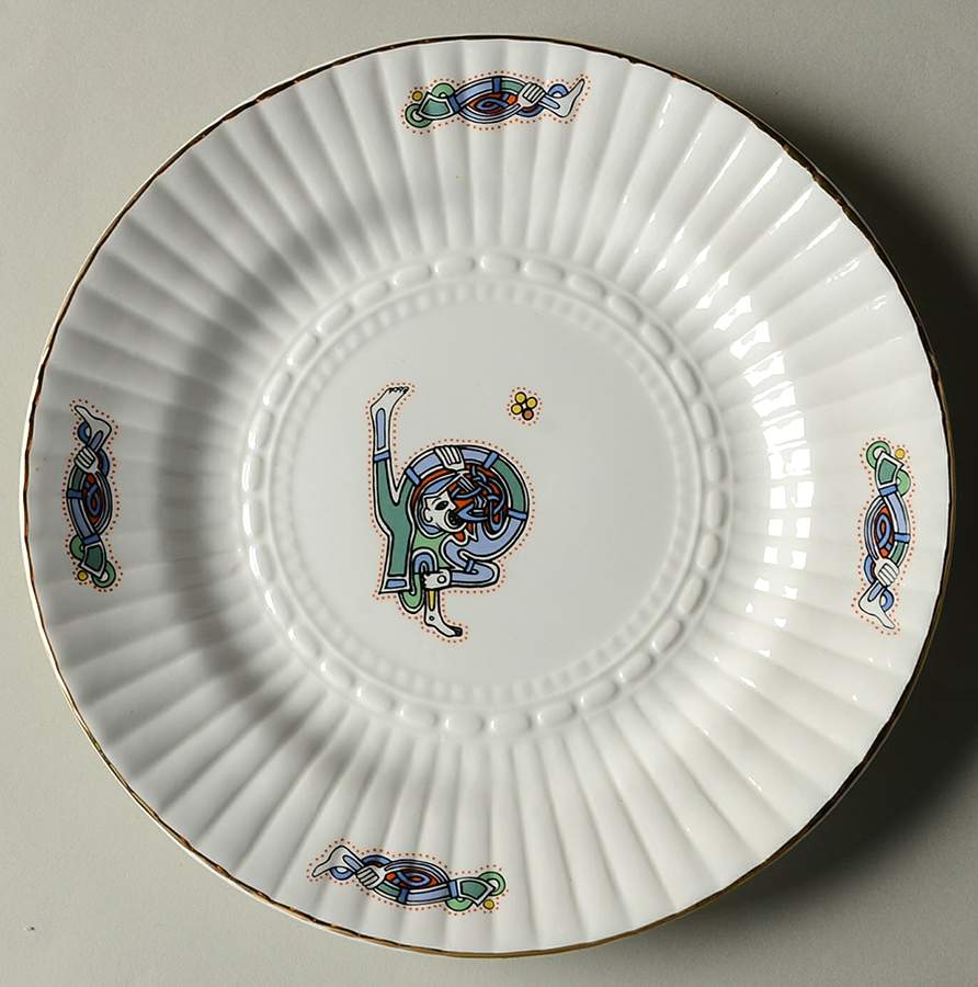 Book of Kells Salad Plate by Royal Tara-1