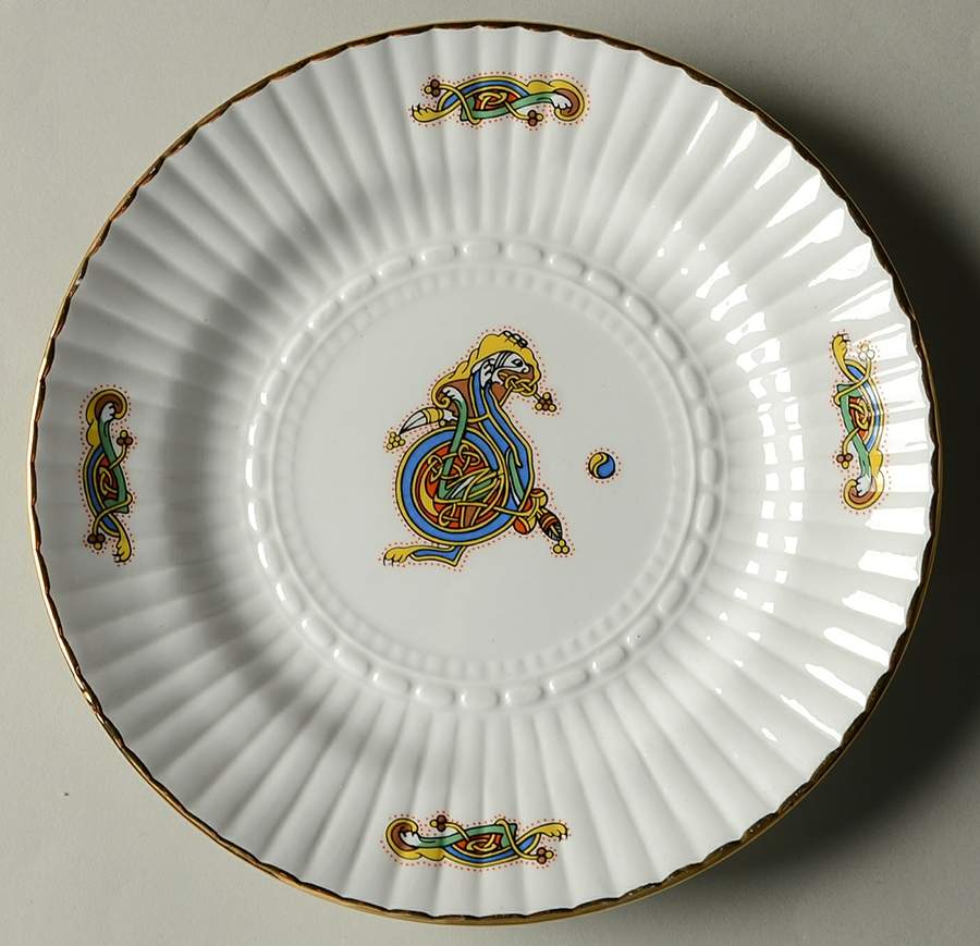 Book of Kells Salad Plate by Royal Tara-1