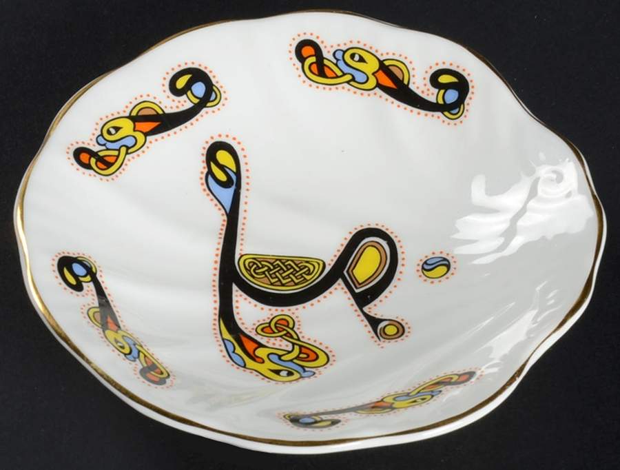 Book of Kells Scalloped Oyster Dish by Royal Tara-1