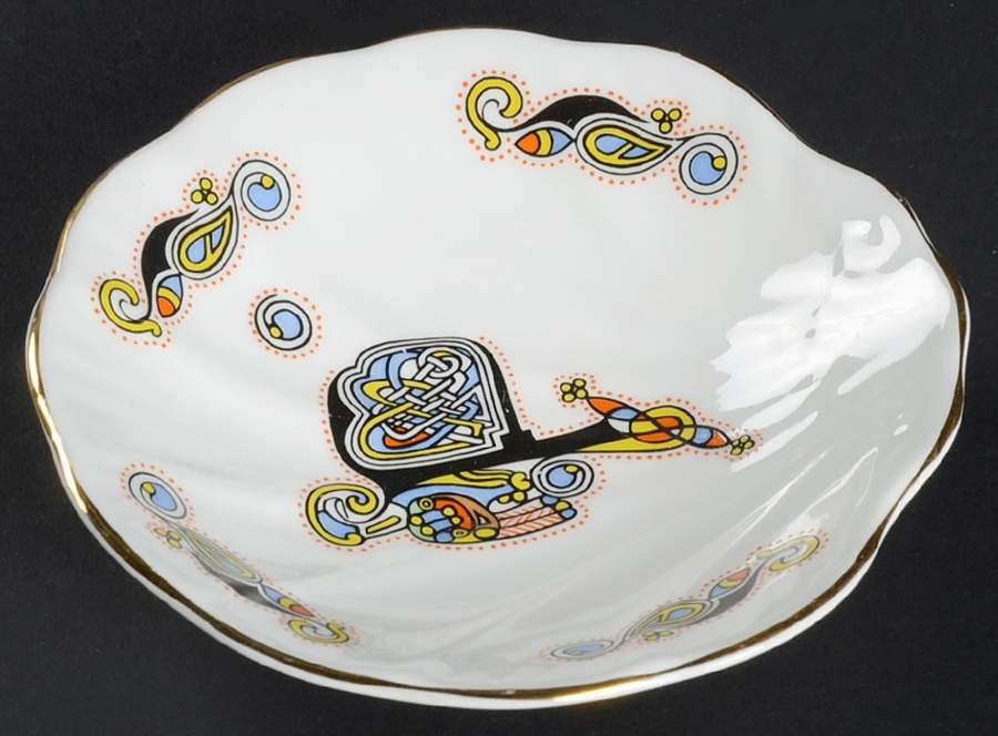 Book of Kells Scalloped Oyster Dish by Royal Tara-1