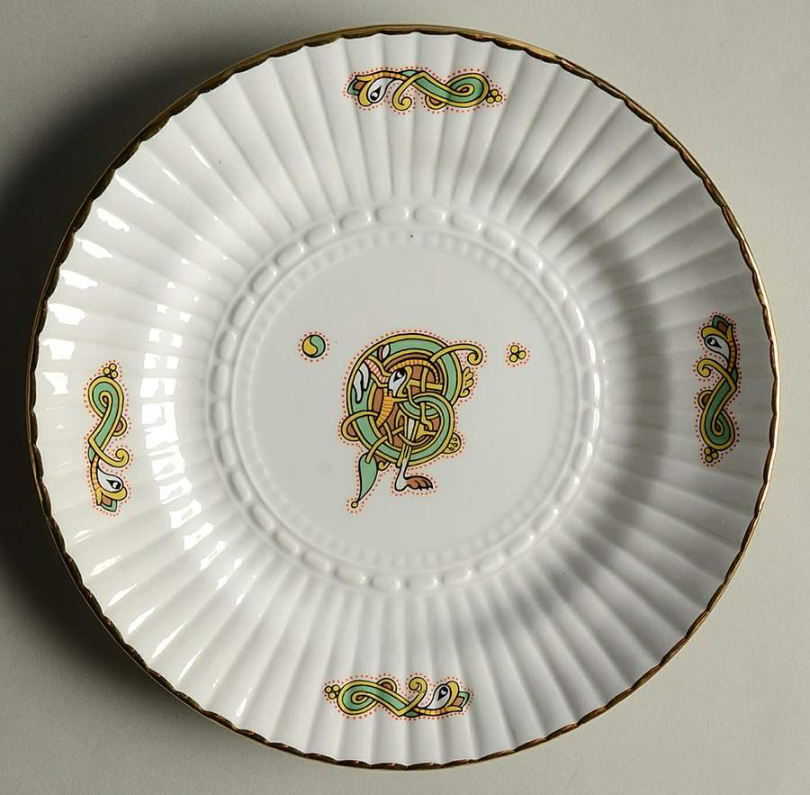 Book of Kells Salad Plate by Royal Tara-1