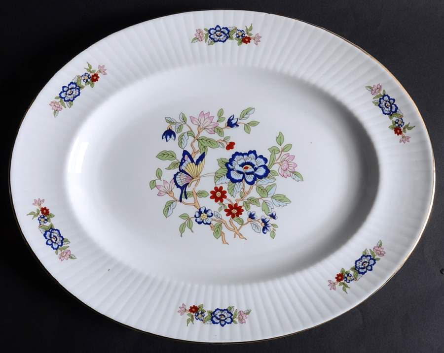Harmony 14" Oval Serving Platter by Royal Tara-1