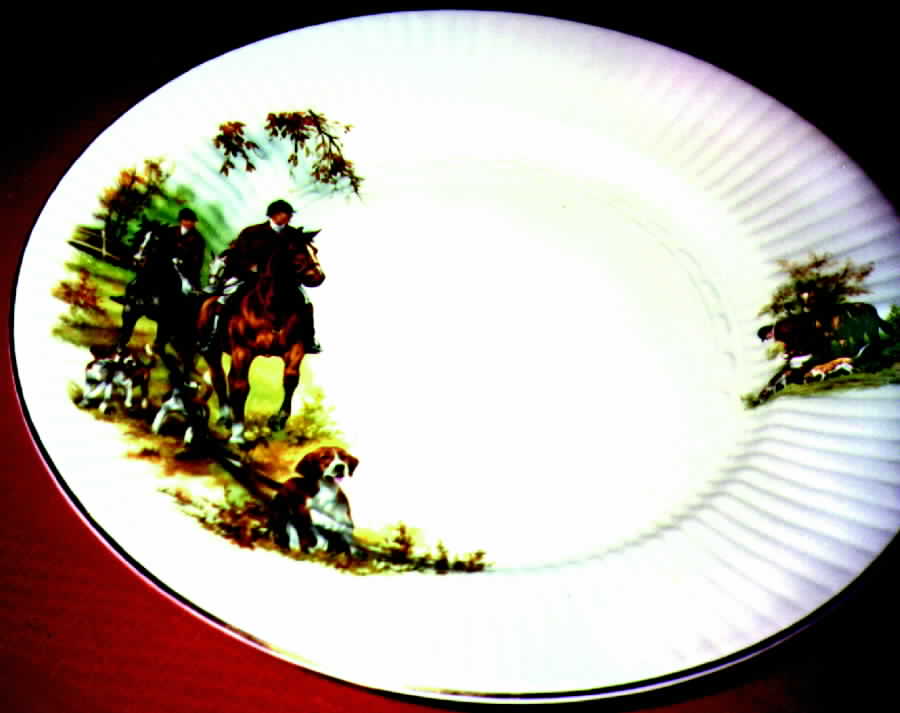 Hunt Dinner Plate by Royal Tara-1
