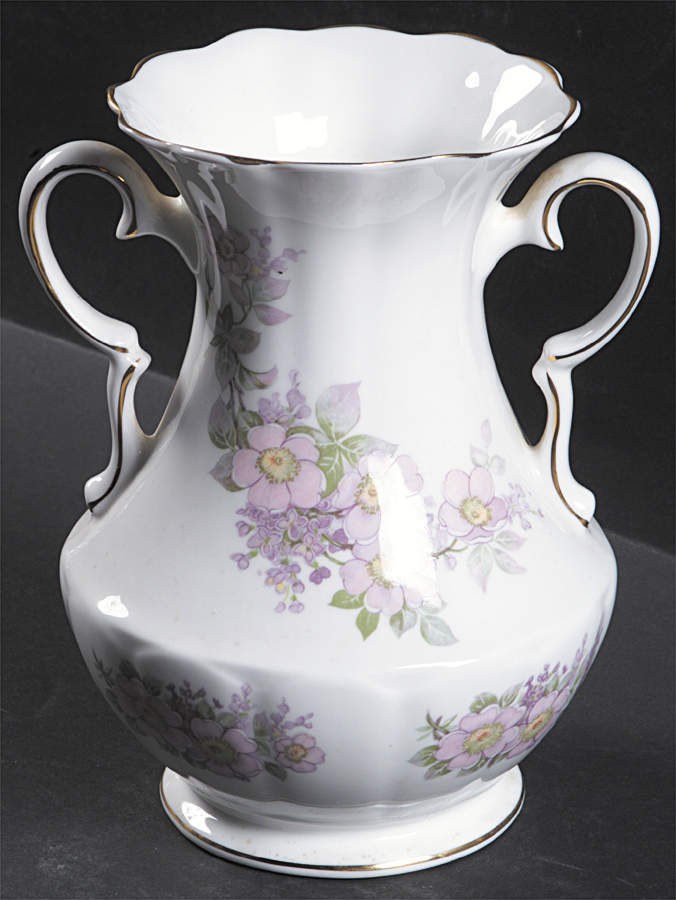 Irish Blossom 7" Handled Vase by Royal Tara-1