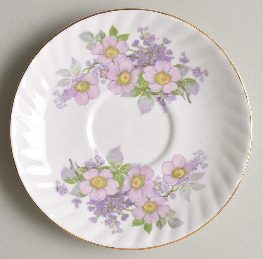 Irish Blossom Saucer for Footed Cup by Royal Tara-1