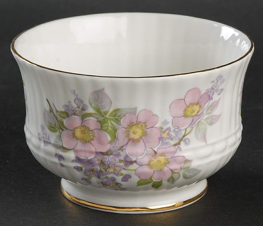 Irish Blossom Open Sugar Bowl by Royal Tara-1