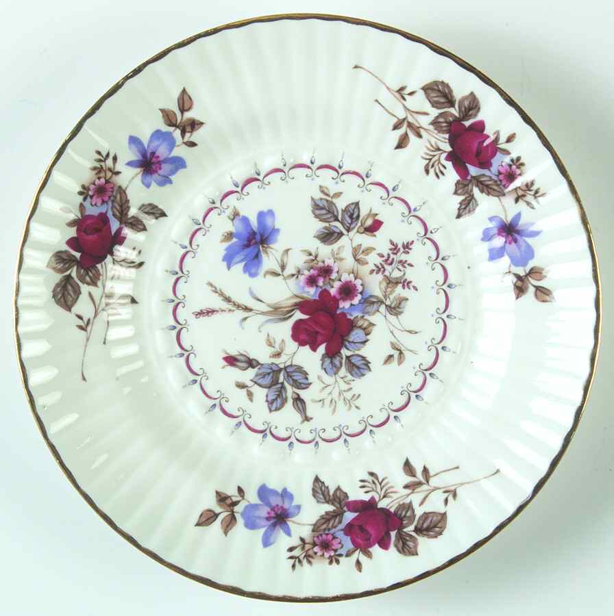 Rose Bouquet Bread & Butter Plate by Royal Tara-1