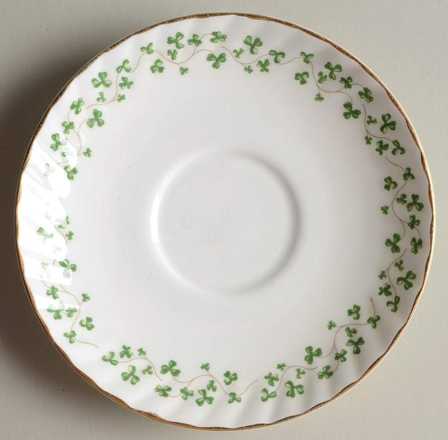 Shamrock Saucer for Flat Cup by Royal Tara-1