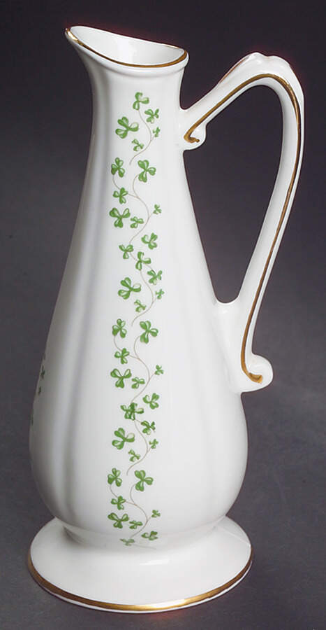 Shamrock 6" Fluted Vase by Royal Tara-1