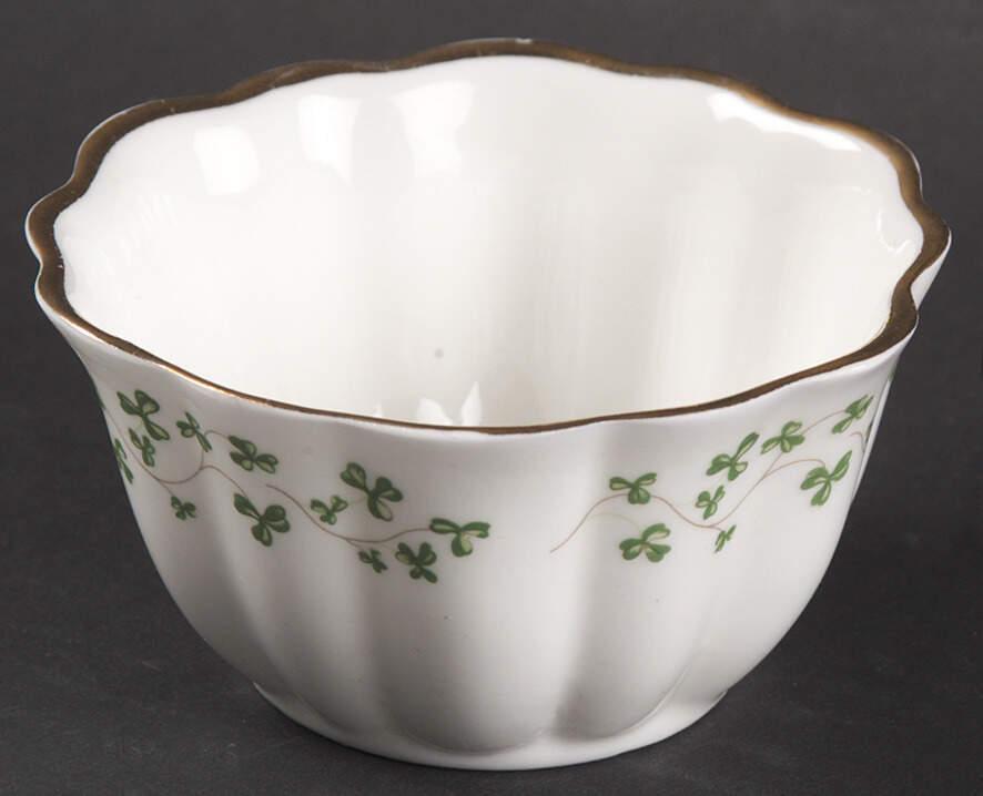 Shamrock Mini Open Sugar Bowl by Royal Tara-1