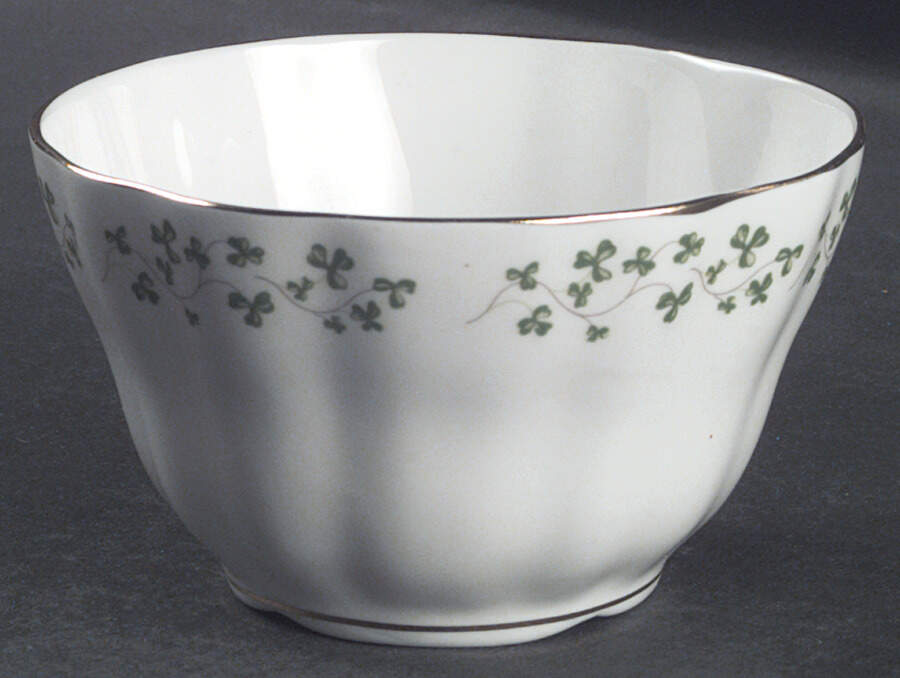 Shamrock Open Sugar Bowl by Royal Tara-1