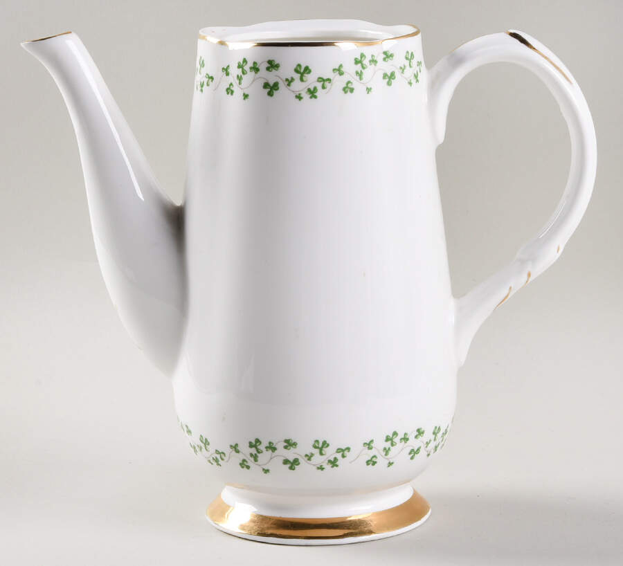 Shamrock Coffee Pot No Lid by Royal Tara-1