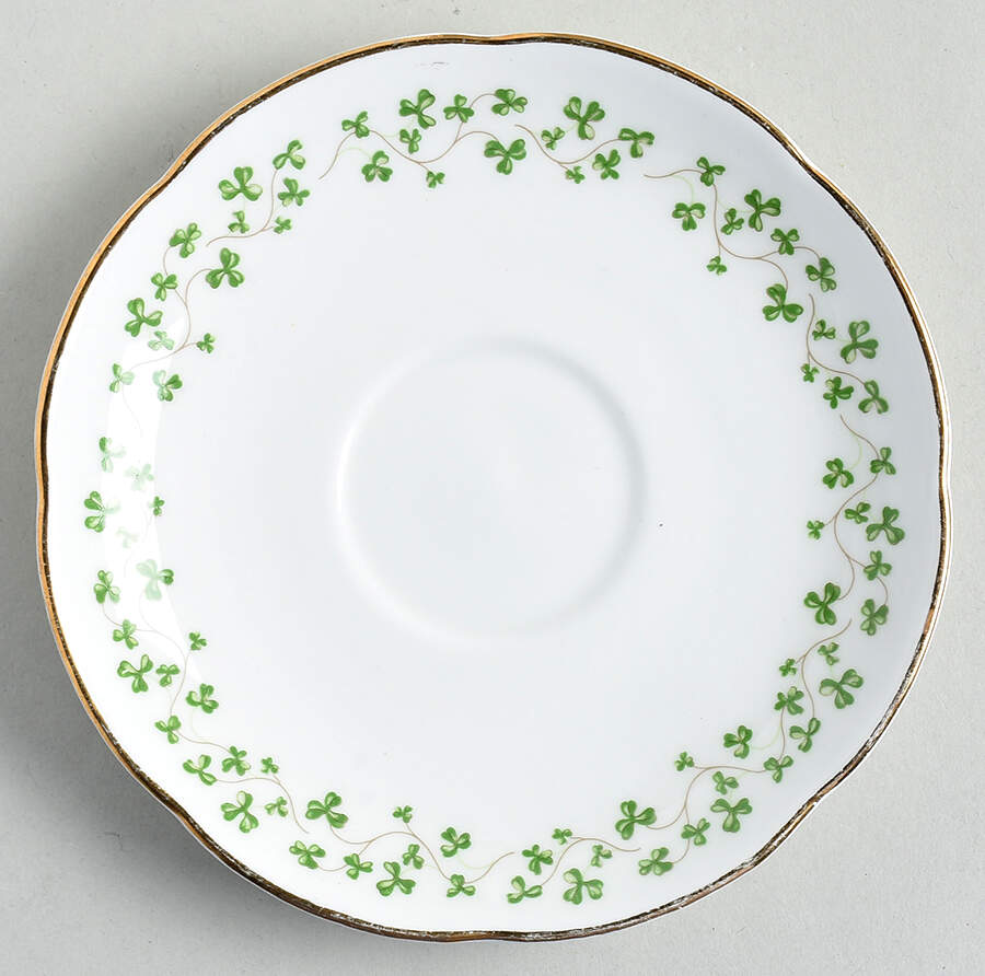 Shamrock Saucer for Footed Cup by Royal Tara-1