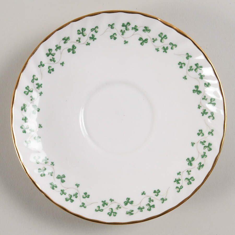 Shamrock Saucer for Flat Cup by Royal Tara-1