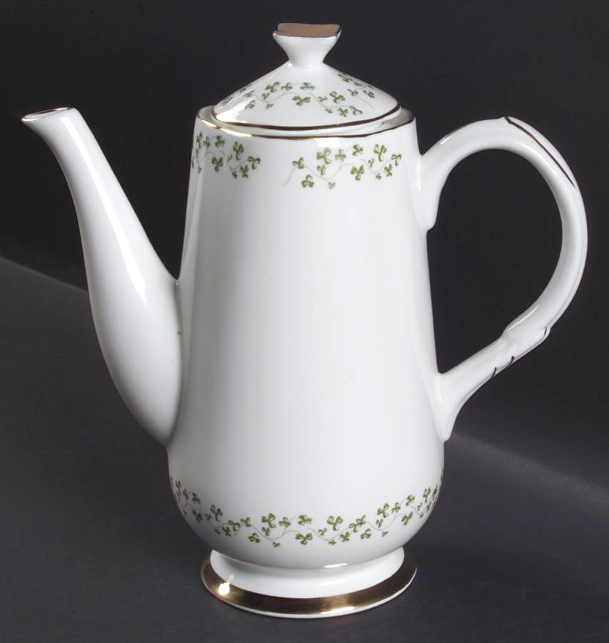 Shamrock Coffee Pot & Lid by Royal Tara-1