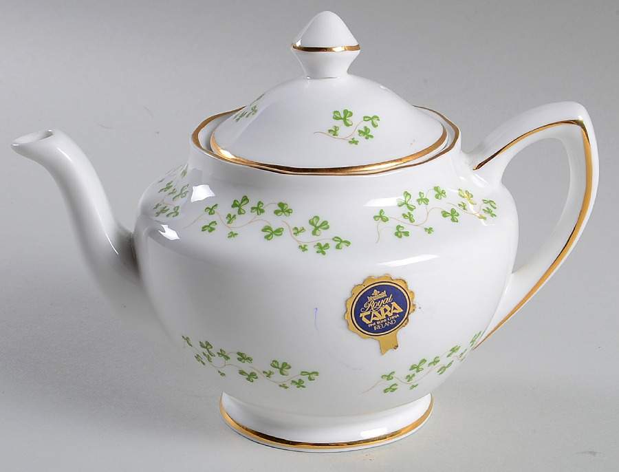 Shamrock Mini Teapot & Lid by Royal Tara-1
