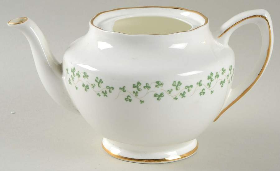 Shamrock Mini Teapot No Lid by Royal Tara-1