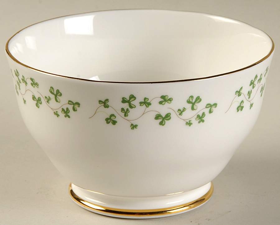 Shamrock Open Sugar Bowl by Royal Tara-1