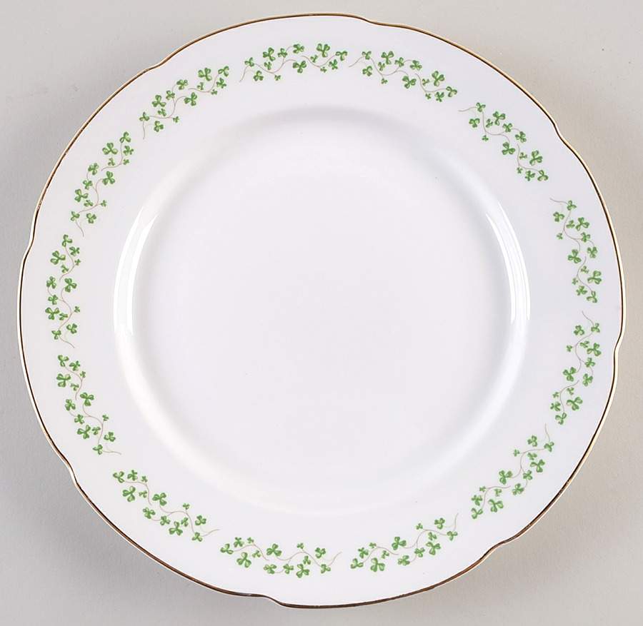 Shamrock Dinner Plate by Royal Tara-1
