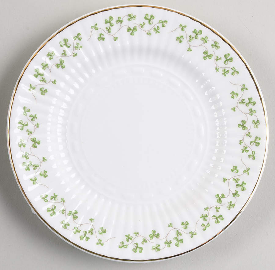 Trellis Shamrock (Ribbed, Fluted) Bread & Butter Plate by Royal Tara-1
