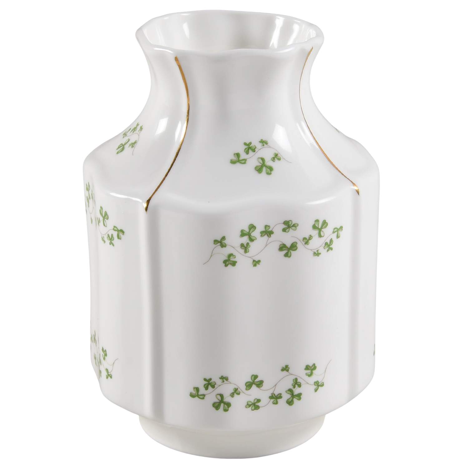 Trellis Shamrock (Ribbed, Fluted) 6" Vase by Royal Tara-1