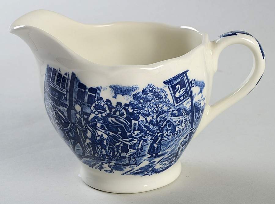 Coaching Taverns Blue Creamer by Royal Tudor-1