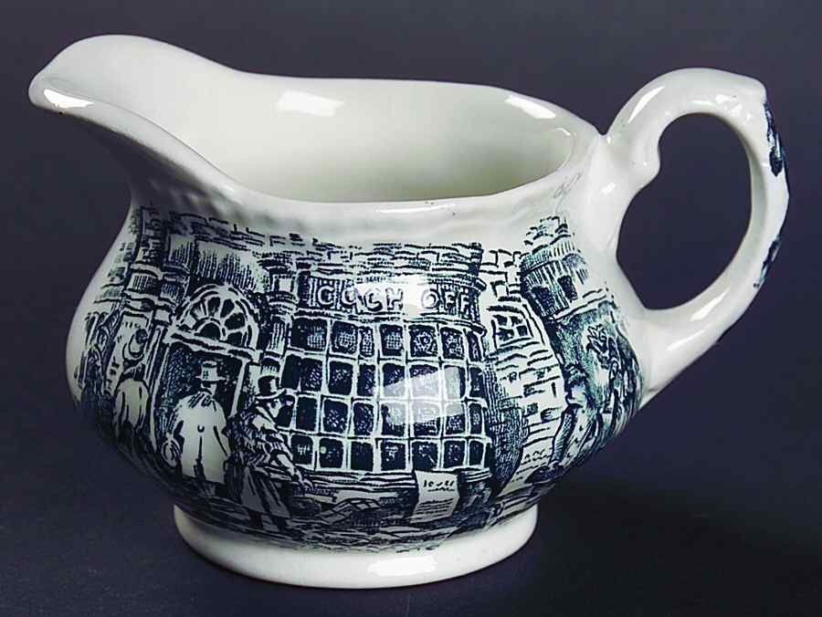 Coaching Taverns Blue Mini Creamer by Royal Tudor-1