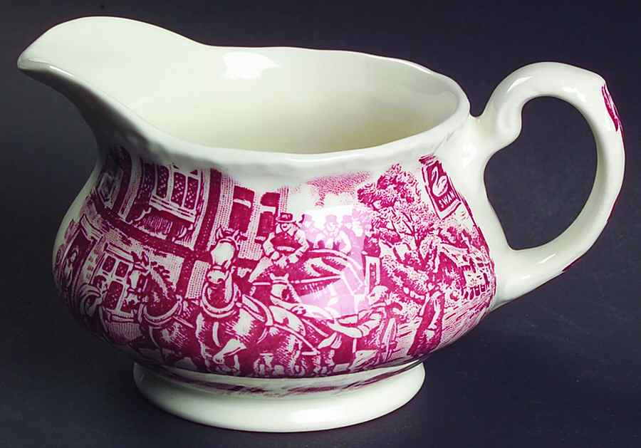 Coaching Taverns Pink Creamer by Royal Tudor-1