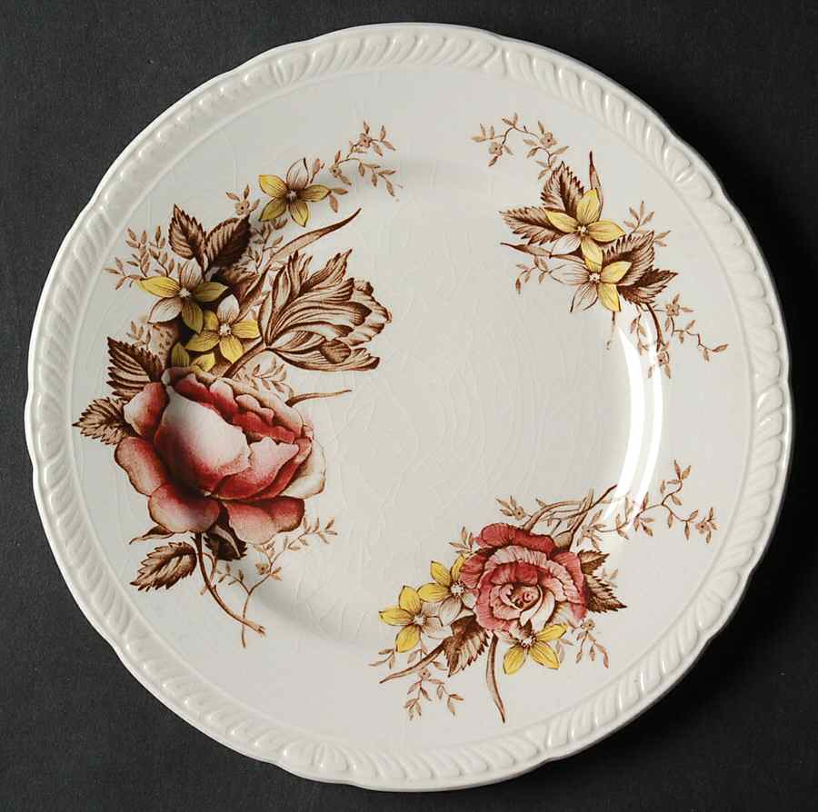 English Rose Bread & Butter Plate by Royal Tudor-1