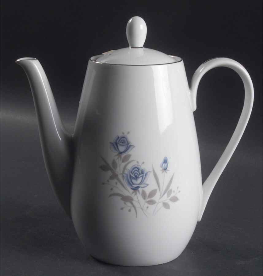 Blue Rose Coffee Pot & Lid by Royal Taunton-1