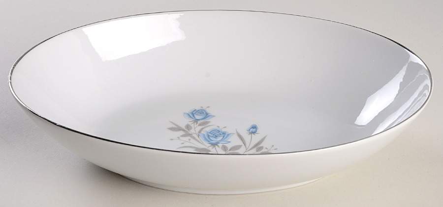 Blue Rose 10" Oval Vegetable Bowl by Royal Taunton-1