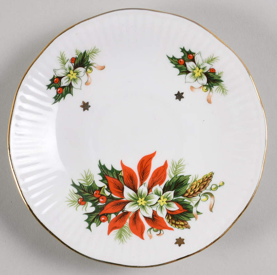 Noel Saucer for Footed Cup by Royalty China-1