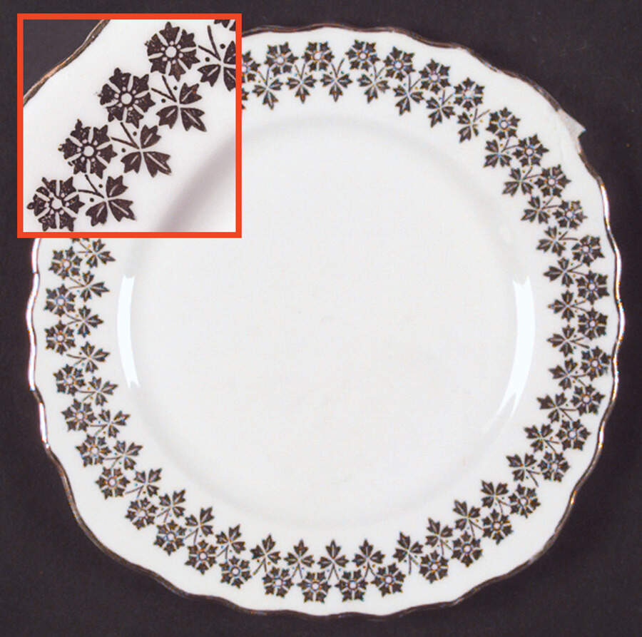 RVA6 Square Bread & Butter Plate by Royal Vale-1