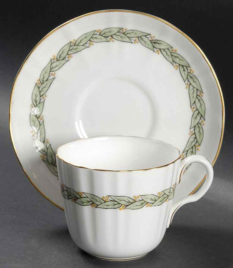 Adams Flat Cup & Saucer Set by Royal Worcester-1