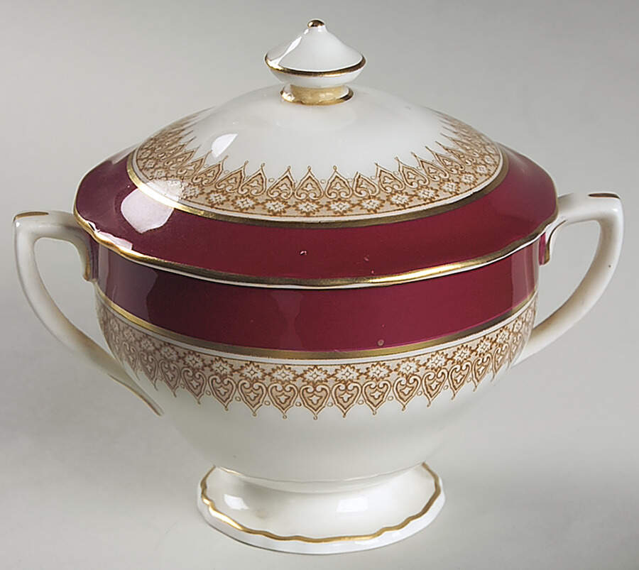 Admiration Sugar Bowl & Lid by Royal Worcester-1