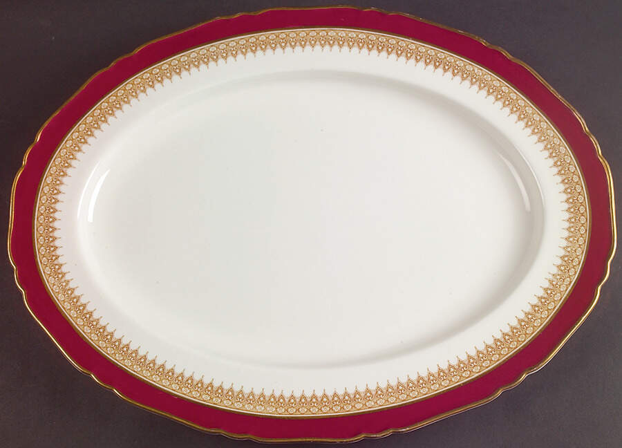 Admiration 15" Oval Serving Platter by Royal Worcester-1