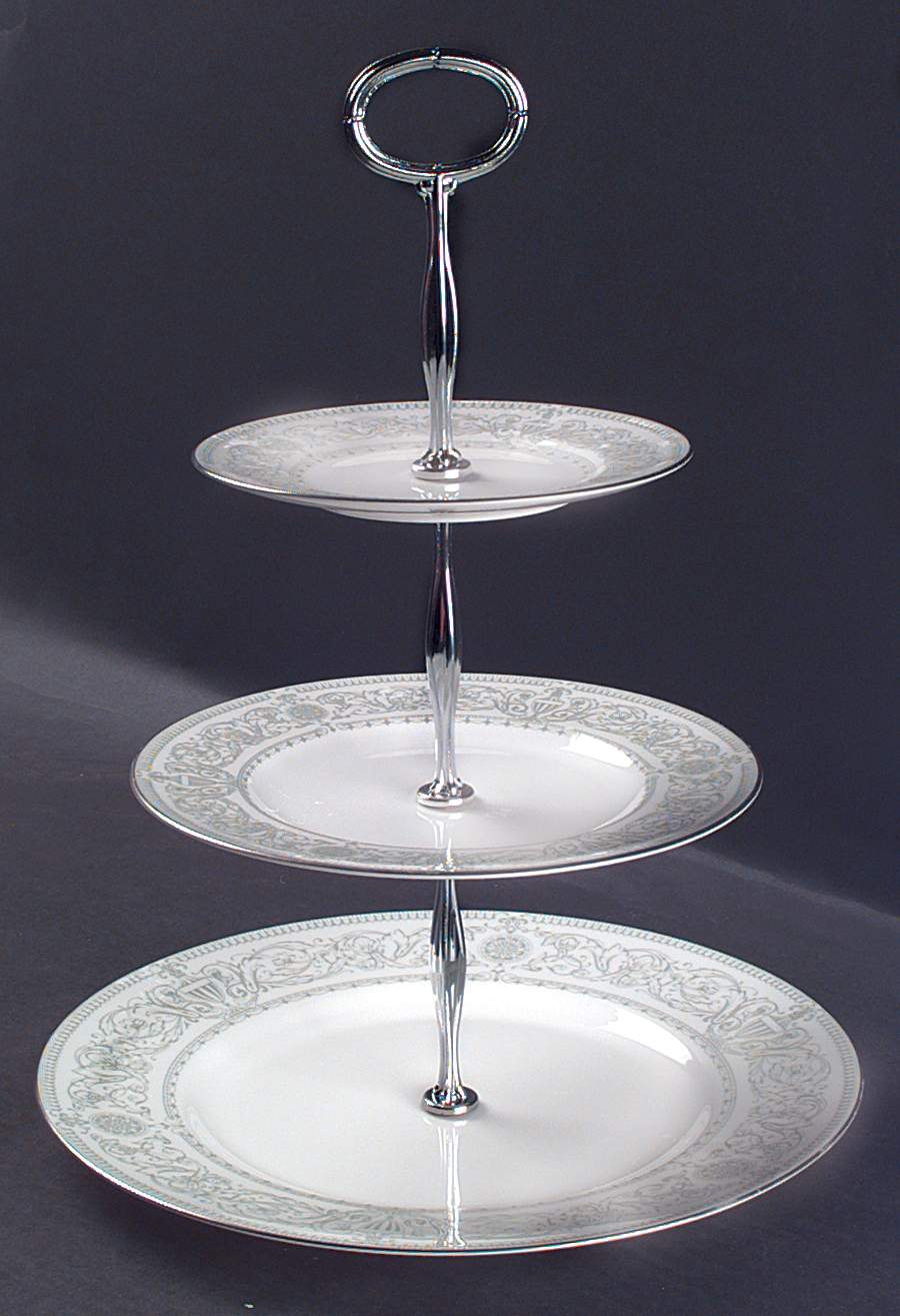 Allegro 13 7/8"-14 1/4" 3-Tiered Serving Tray(DP,SP,BB) HC by Royal Worcester-1