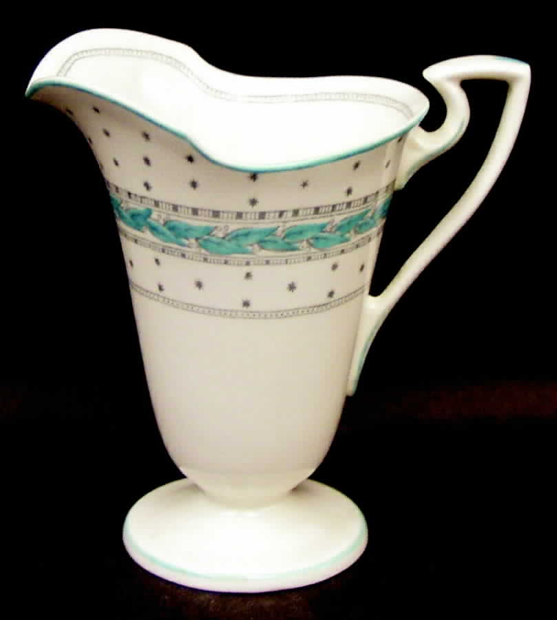 Alpine Blue Turquoise Creamer by Royal Worcester-1