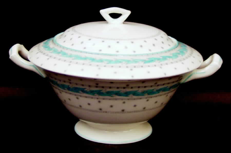 Alpine Blue Turquoise Sugar Bowl & Lid by Royal Worcester-1