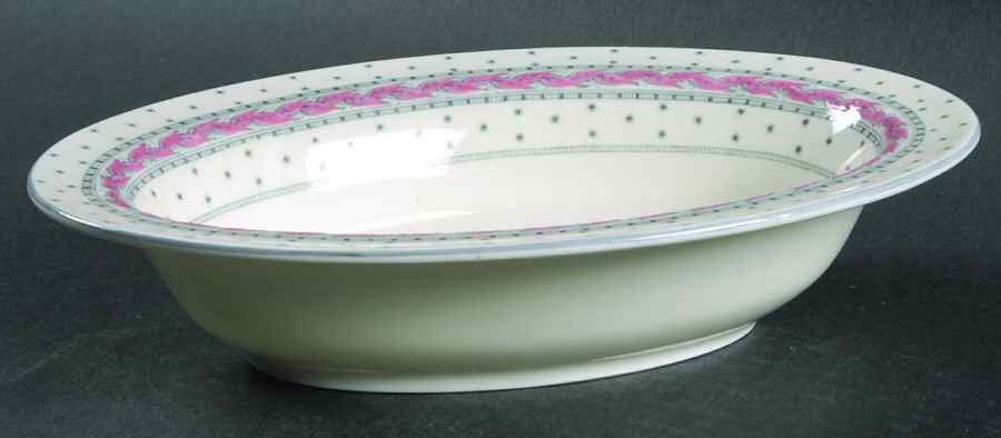 Alpine Pink 10" Oval Vegetable Bowl by Royal Worcester-1