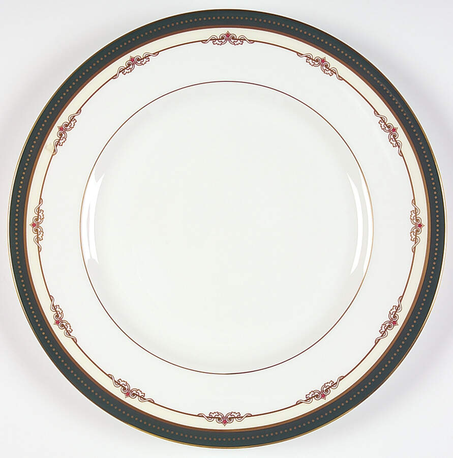 Ambassador Green Dinner Plate by Royal Worcester-1