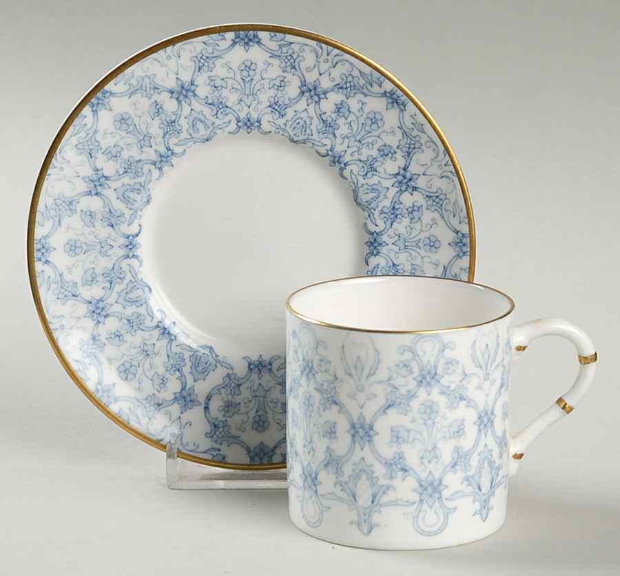 Aragon Flat Demitasse Cup & Saucer Set by Royal Worcester-1