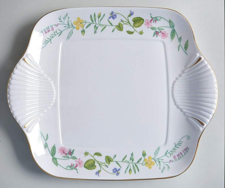 Arcadia Square Handled Cake Plate by Royal Worcester-1