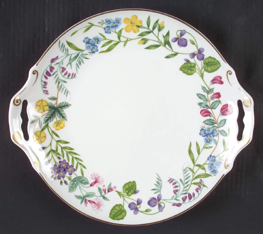 Arcadia Handled Cake Plate by Royal Worcester-1