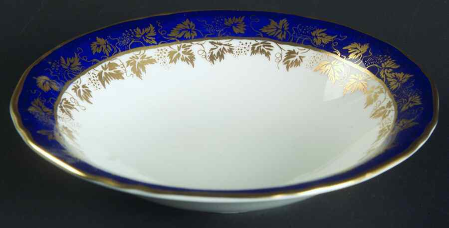 Arundel Blue (Scalloped) Fruit/Dessert (Sauce) Bowl by Royal Worcester-1