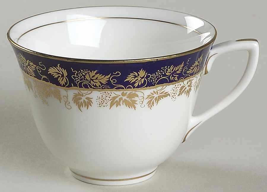 Arundel Blue (Scalloped) Flat Cup by Royal Worcester-1