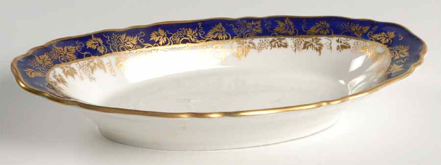 Arundel Blue (Scalloped) Relish by Royal Worcester-1