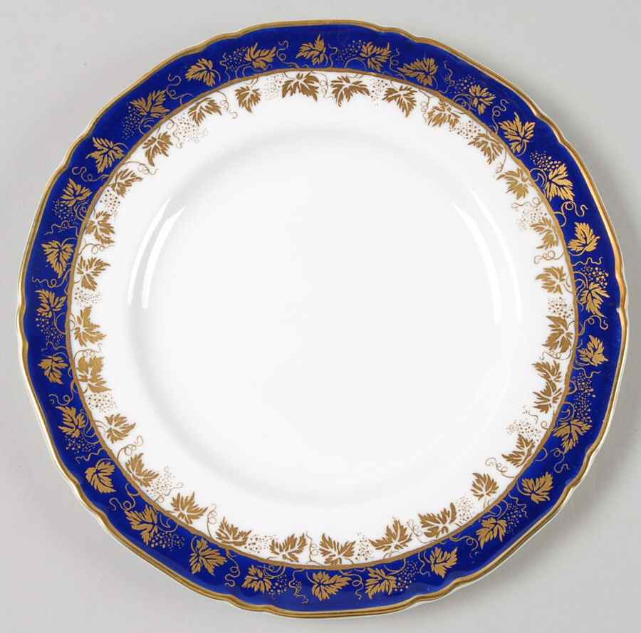 Arundel Blue (Scalloped) Dessert/Pie Plate by Royal Worcester-1