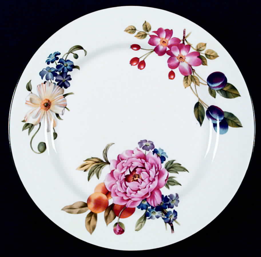 Ashford (Green Trim) Dinner Plate by Royal Worcester-1